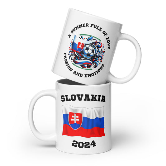 Slowakei | Fußball Sammleredition: Weiße Tasse mit exklusivem Motiv