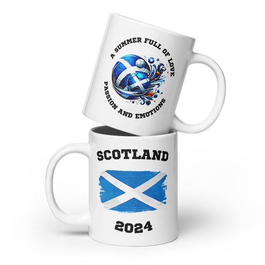 Schottland | Fußball Sammleredition: Weiße Tasse mit exklusivem Motiv