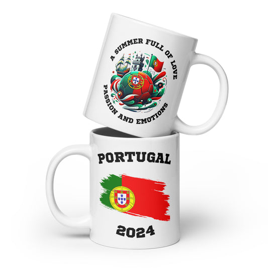 Portugal | Fußball Sammleredition: Weiße Tasse mit exklusivem Motiv