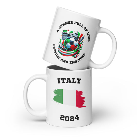 Italien | Fußball Sammleredition: Weiße Tasse mit exklusivem Motiv