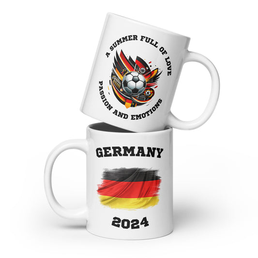 Deutschland 1 | Fußball Sammleredition: Weiße Tasse mit exklusivem Motiv